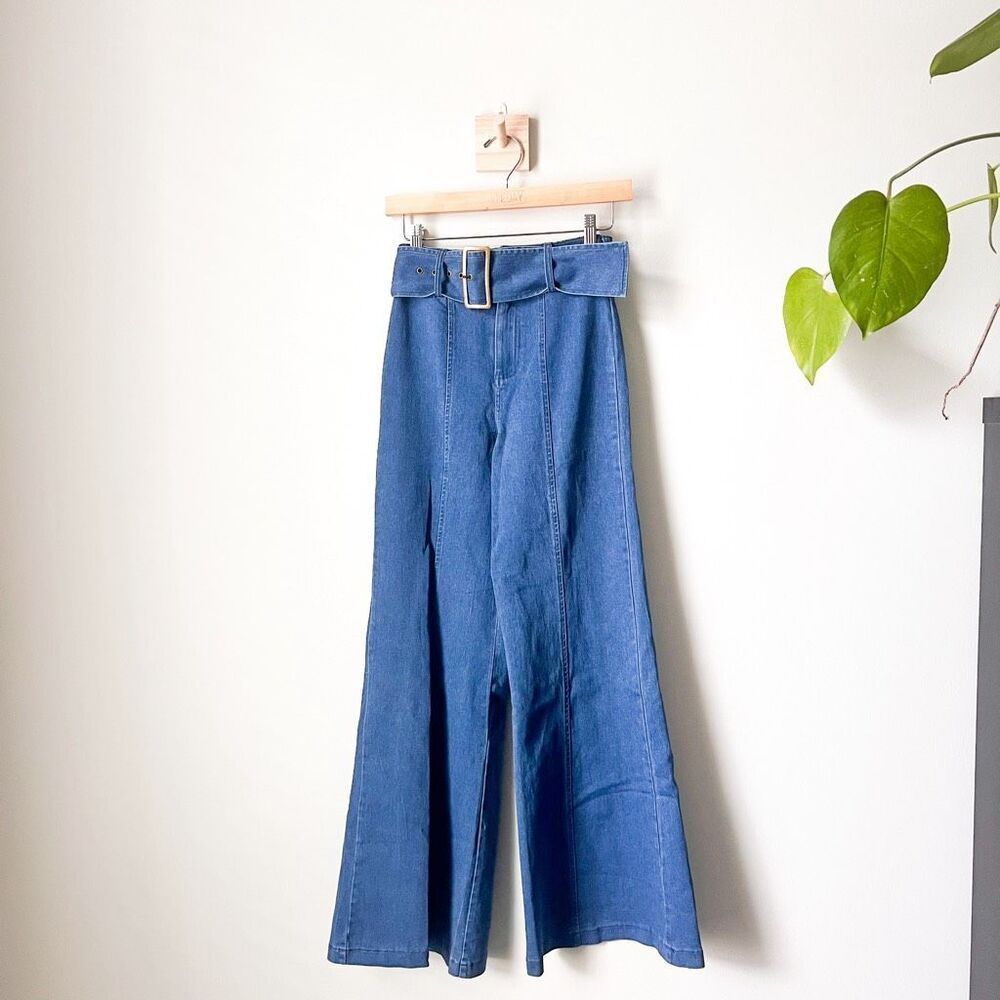 (Sold) Altard State 70s Inspired Wide Leg Jeans Size XS - Picture 2 of 5